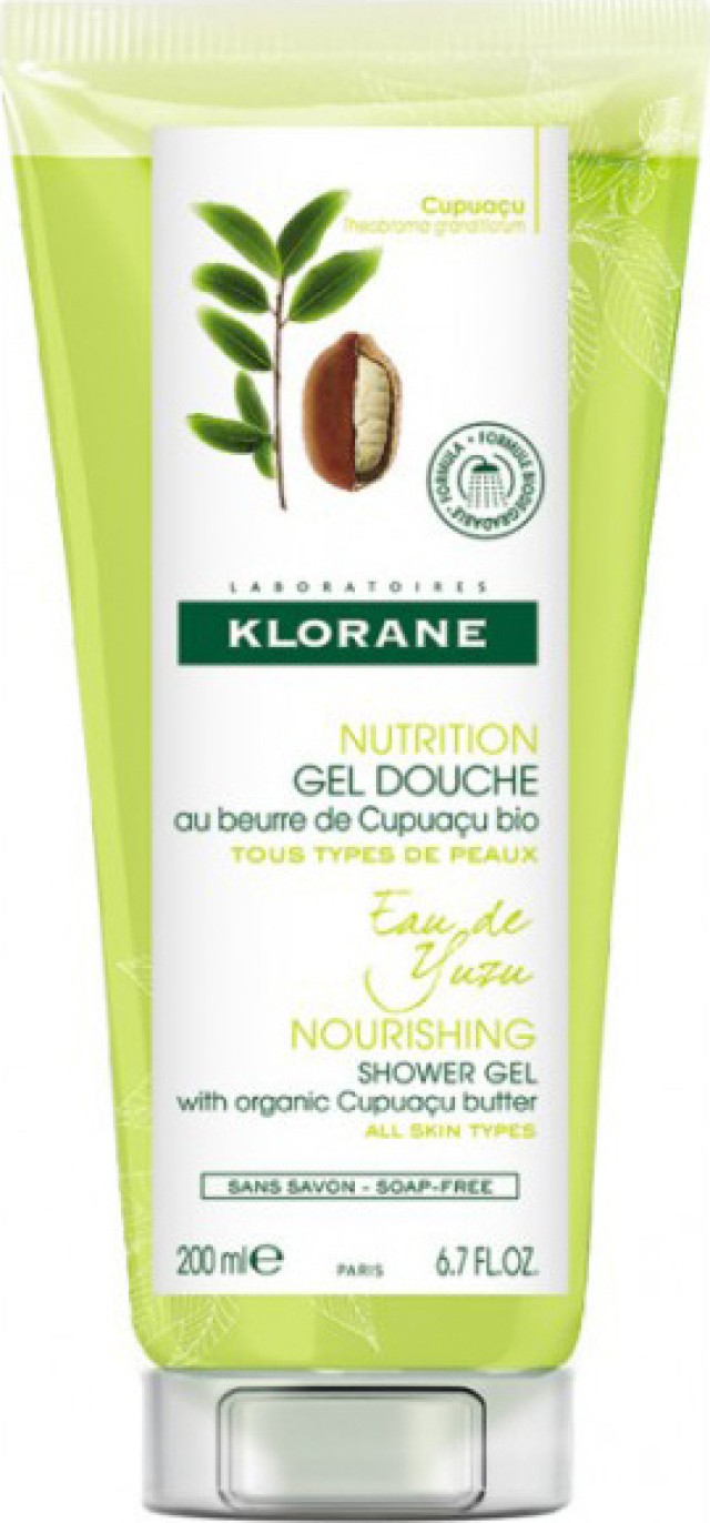 Klorane Cupuacu Gel Douche Eau de Yuzu Αφρόλουτρο Νερό Yuzu 200ml