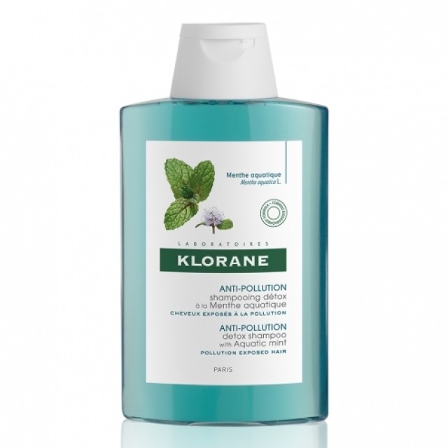 Klorane Aquatic Mint Anti-Pollution Detox Shampoo Σαμπουάν Αποτοξίνωσης Με Μέντα Για Λιπαρά Μαλλιά 400ml