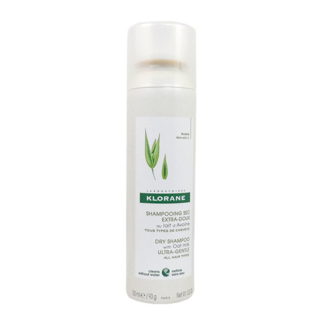 Klorane Oat Milk Dry Shampoo Ξηρό Σαμπουάν Καθημερινής Χρήσης Με Βρώμη Για Κανονικά Μαλλιά(Για Όλους Τους Τύπους Μαλλιών) 150ml