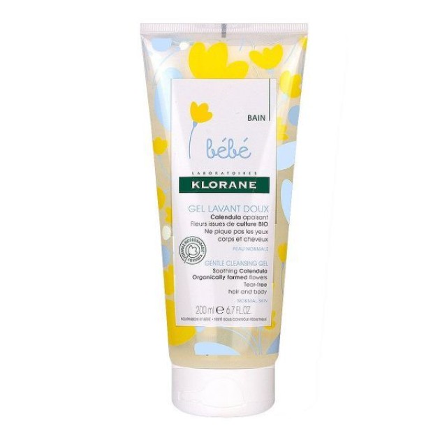 Klorane Bebe Gentle Cleansing Gel Απαλό Τζελ Καθαρισμού για Βρέφη 200ml