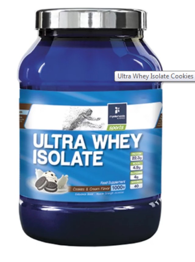 MY ELEMENTS SPORT ULTRA WHEY ISOLATE COOKIES & CREAM 1000gr
