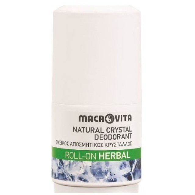 Macrovita Φυσικός Αποσμητικός Κρύσταλλος Roll On Herbal 50ml