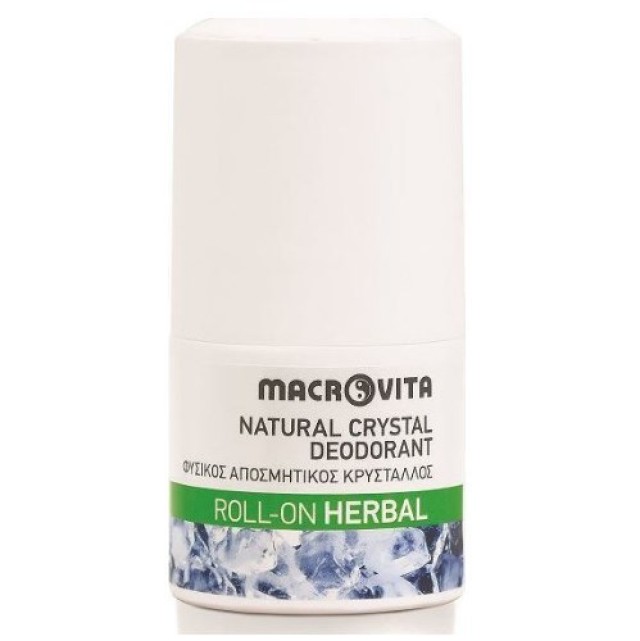 Macrovita Φυσικός Αποσμητικός Κρύσταλλος Roll On Herbal 50ml