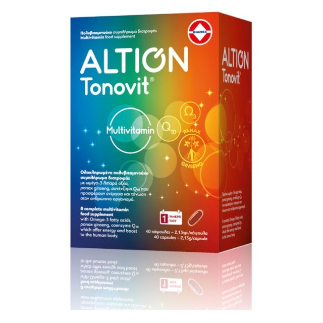 Altion Tonovit Multivitamin Ολοκληρωμένο Πολυβιταμινούχο Συμπλήρωμα Διατροφής, 40caps