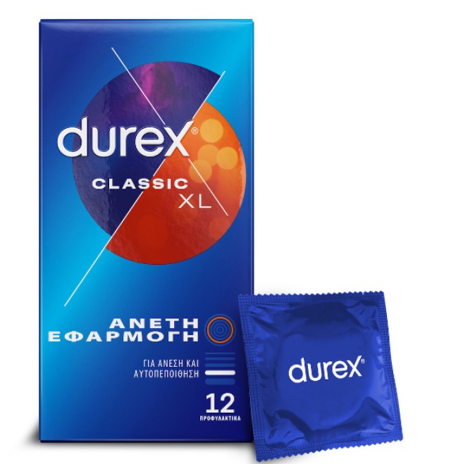 Durex Classic XL Προφυλακτικά 12τμχ