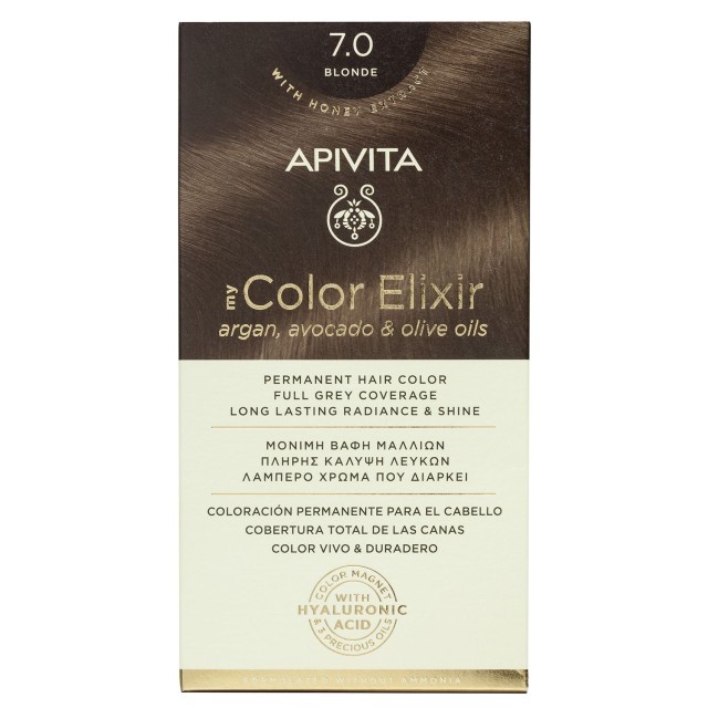 Apivita My Color Elixir 7.0 Βαφή Μαλλιών Ξανθό