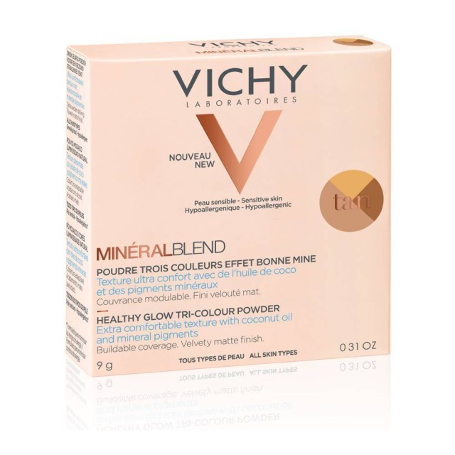 VICHY NUDE MINERALBLEND HEALTHY GLOW TRICOLOUR POWDER TAN 9gr