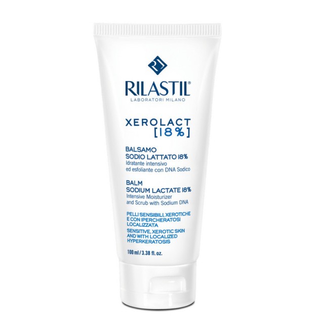 Rilastil Xerolact Balm Sodium Lactate 18% Ενυδατικό Βάλσαμο Σώματος Για Την Τοπική Υπερκεράτωση 100ml