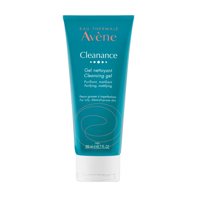 Avene Cleanance Cleansing Gel For Oily Blemish Prone Skin Tube Gel Καθαρισμού Προσώπου & Σώματος Για Λιπαρές & Με Τάση Ακμής Επιδερμίδες 200ml