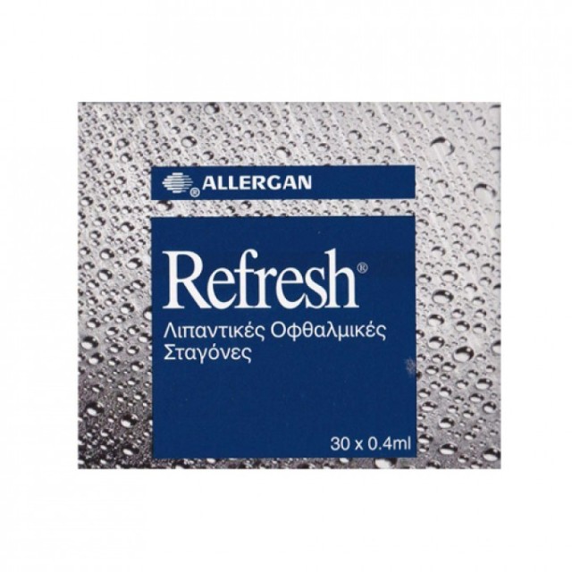 Allergan Refresh Λιπαντικές Οφθαλμικές Σταγόνες 30x0.4ml