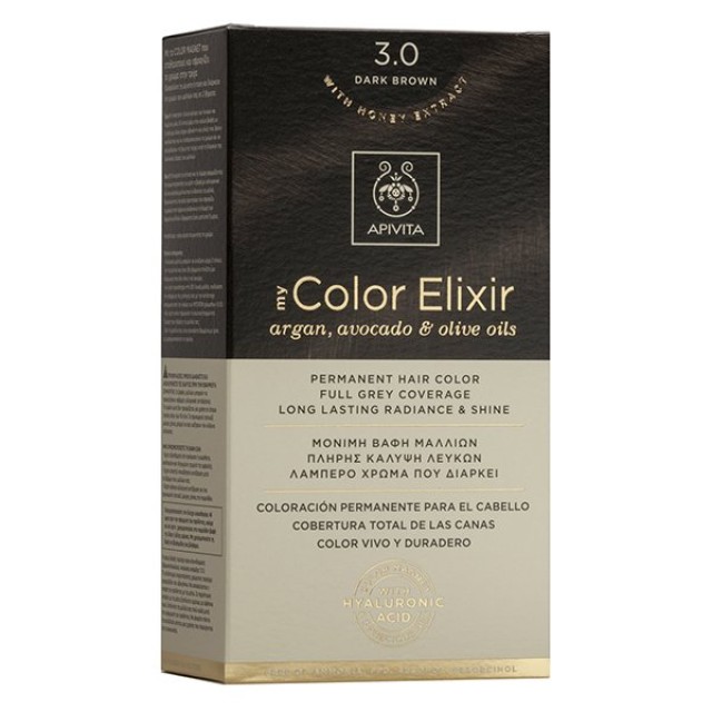 Apivita My Color Elixir Argan, Avocado & Olive Oils 3.0 Καστανό Σκούρο