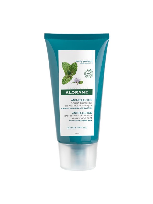 Klorane Aquatic Mint Anti-pollution Detox Conditioner Μαλακτική Κρέμα Αποτοξίνωσης Με Μέντα Για Λιπαρά Μαλλιά 150ml