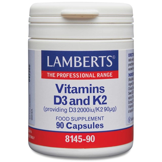 Lamberts Vitamins D3 2000iu & K2 90μg 90caps