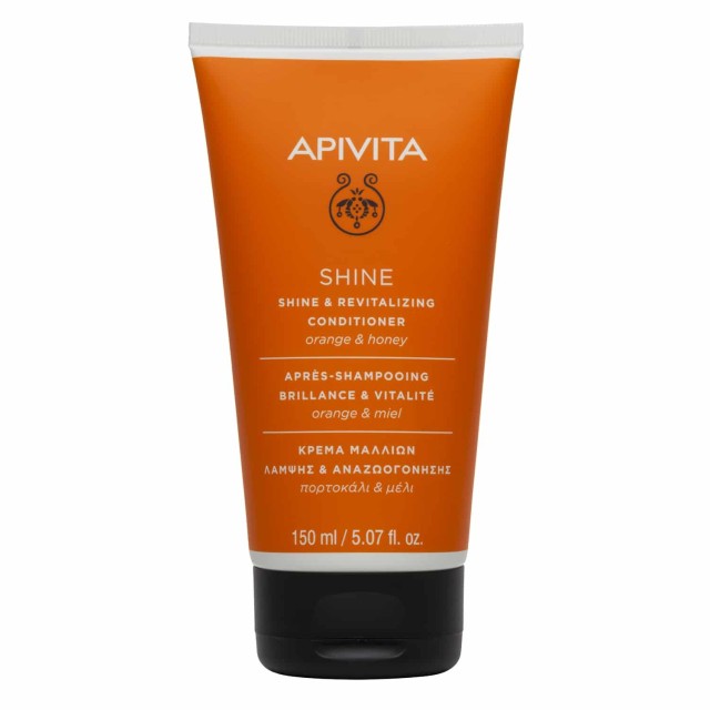 Apivita Shine & Revitilizing Conditioner Κρέμα Μαλλιών Λάμψης & Αναζωογόνησης Με Πορτοκάλι & Μέλι 150ml