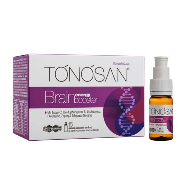 UNIPHARMA TONOSAN BRAIN ENERGY BOOSTER 15φιαλίδια x7ml