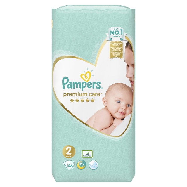 Pampers Premium Care Jumbo No2 (4-8kg) 46τμχ