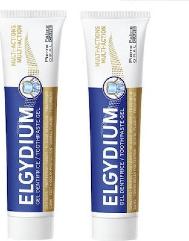 Pierre Fabre Elgydium Promo Multi-Action Toothpaste Οδοντόκρεμα Ολοκληρωμένης Προστασίας 2x75ml [-50% Στο 2ο Προϊόν]