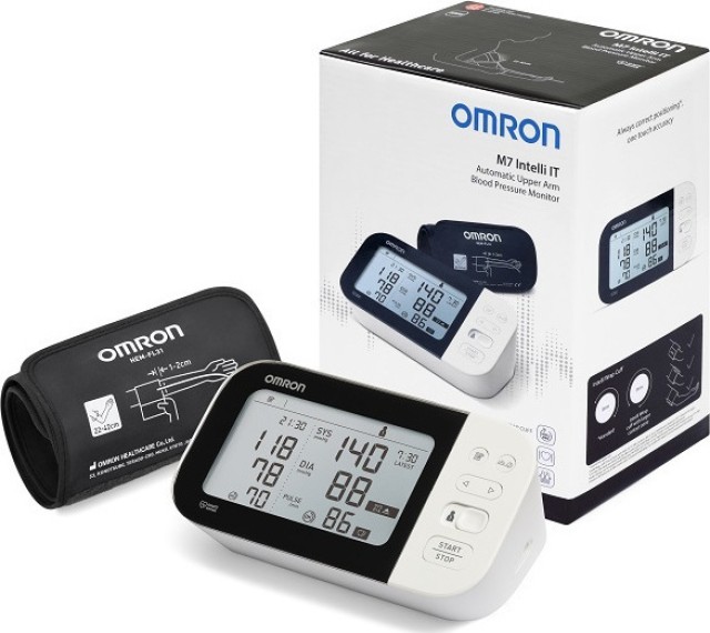OMRON ΠΙΕΣΟΜΕΤΡΟ ΜΠΡΑΤΣΟΥ ΝΕΑΣ ΓΕΝΙΑΣ M7 INTELLI IT 22-42cm (HEM-7361IT-EBK)
