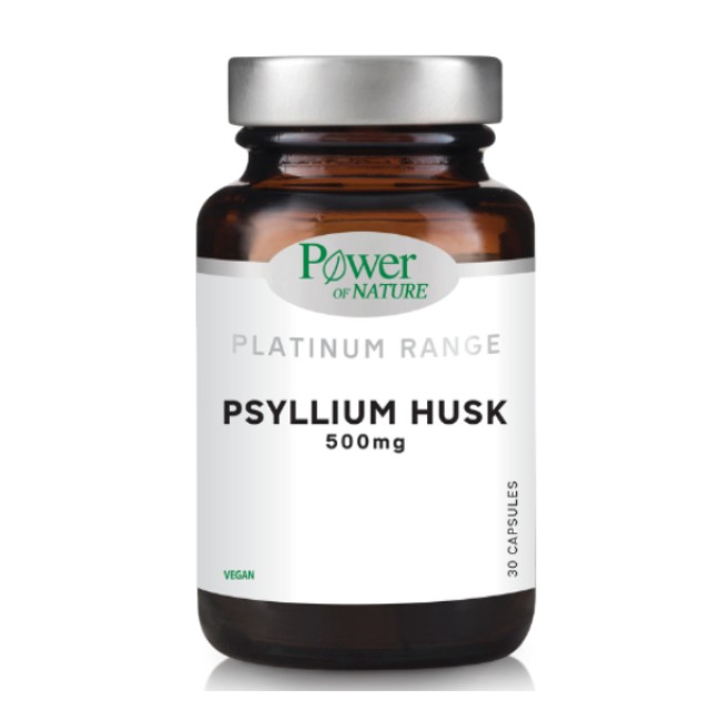 Power of Nature Platinum Range Psyllium Husk 500mg, 30caps