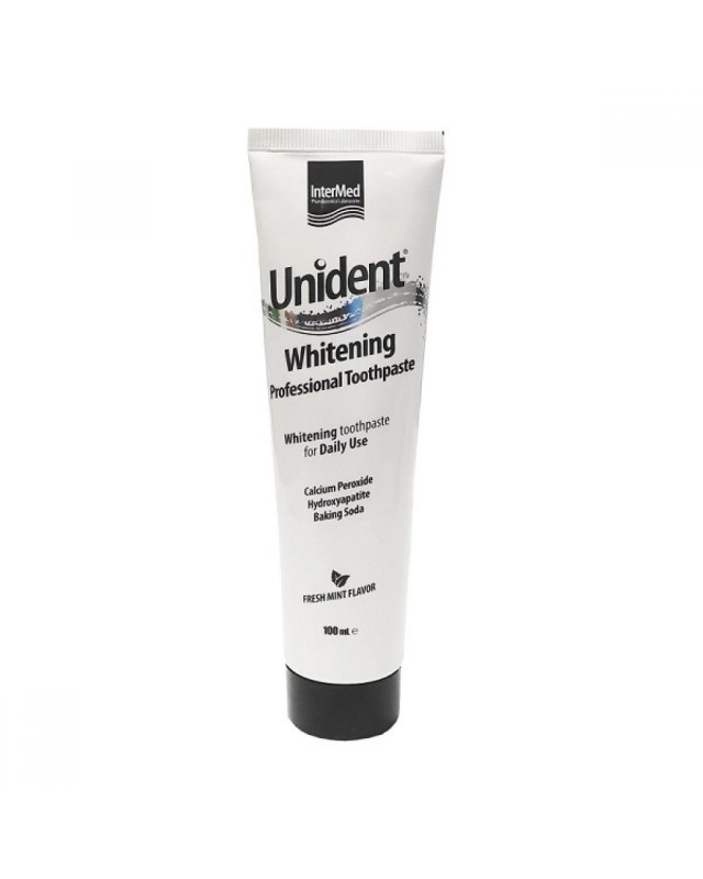 Intermed Unident Whitening Λευκαντική Οδοντόκρεμα με Μέντα 100ml