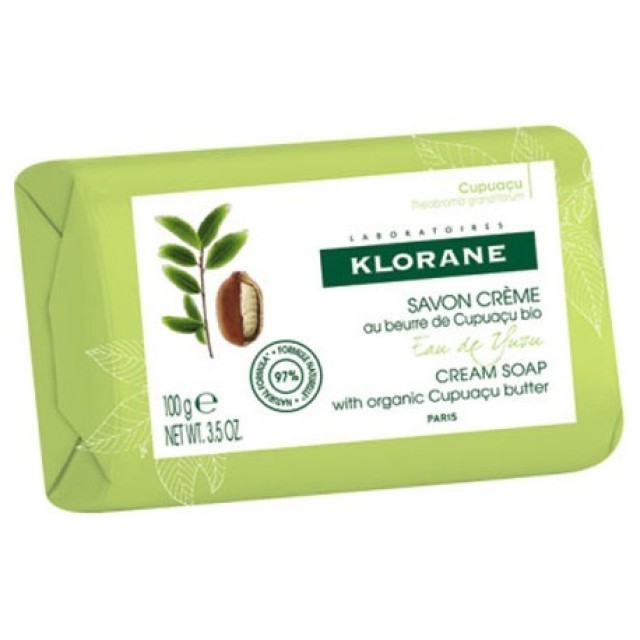 Klorane Savon Creme Cupuaçu Eau De Yuzu Σαπούνι Με Βούτυρο Cupuacu & Νερό Yuzu 100gr