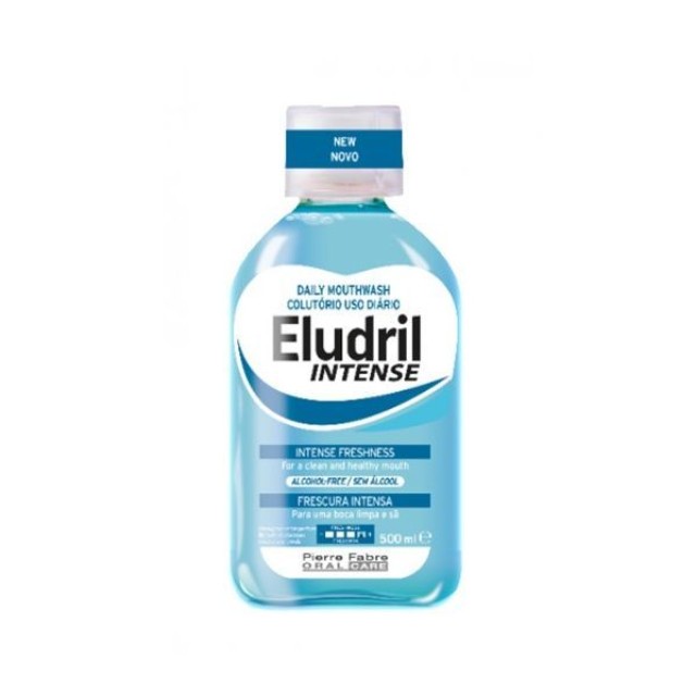 Pierre Fabre Elgydium Eludril Intense Freshness Alcohol-Free Mouthwash Στοματικό Διάλυμα Για Έντονη Αίσθηση Φρεσκάδας 500ml