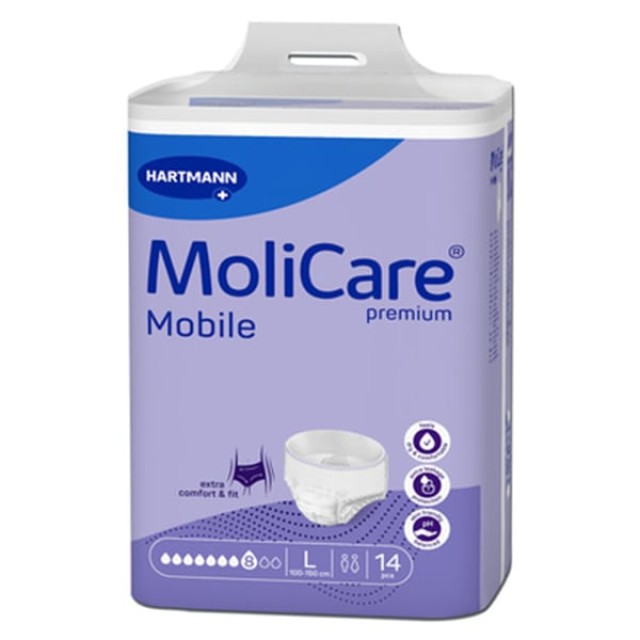 Hartmann MoliCare Premium Mobile Σλιπ Ακράτειας Νύχτας No.8 Large (915873), 14 τεμ