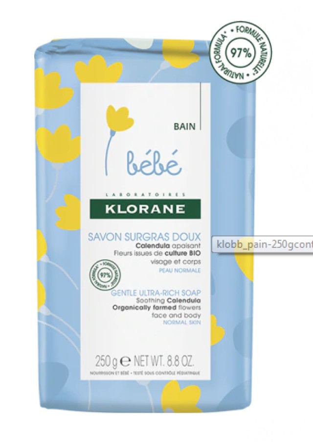 Klorane Promo Bebe Gentle Ultra Rich Soap Βρεφικό/Παιδικό Σαπούνι (-25%) 250gr