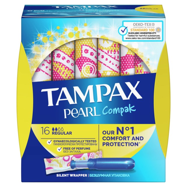 TAMPAX COMPAK PEARL REGULAR 16τμχ