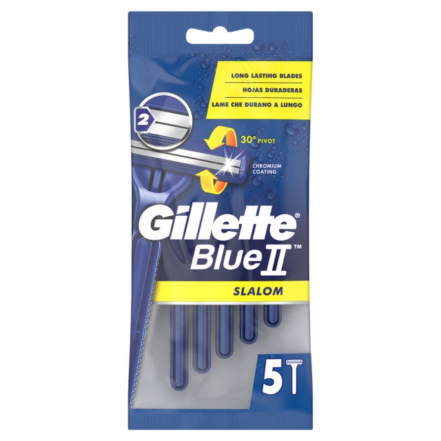 GILLETTE BLUE II SLALOM 5τμχ