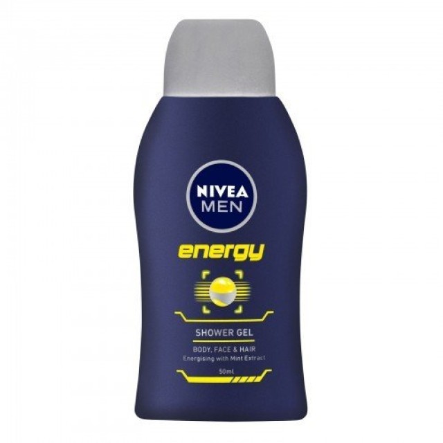 NIVEA MEN SHOWER GEL BODY FACE & HAIR 50ml