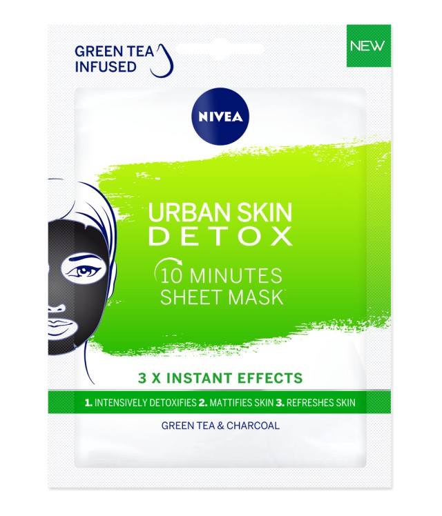 Nivea Urban Skin Detox Υφασμάτινη Μάσκα 1τμχ