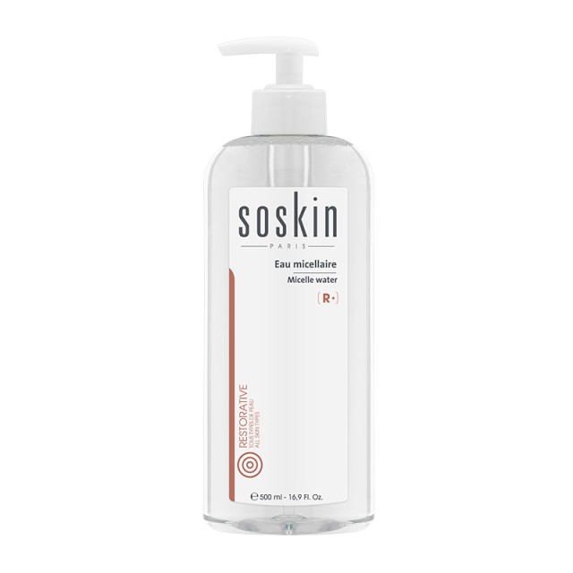 Soskin Micellaire Water Μικκυλιακό Νερό Καθαρισμού Προσώπου Ματιών & Χειλιών 500ml