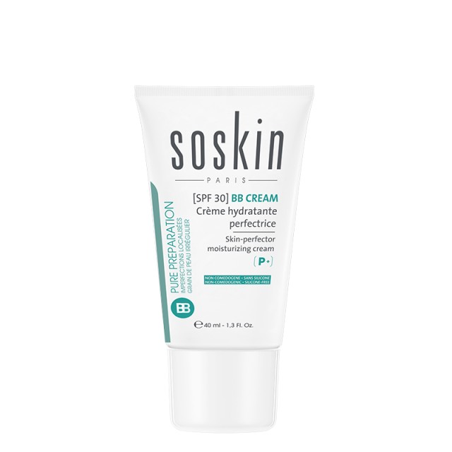 Soskin P+ BB Cream Skin-Perfector Moisturizing Cream 02 Medium SPF30 Ενυδατική Κρέμα Προσώπου με Χρώμα 40ml