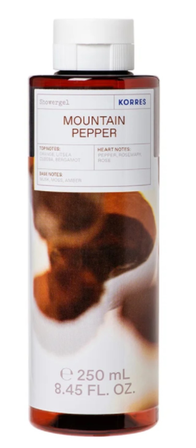 Korres Shower Gel Mountain Pepper Ανδρικό Αφρόλουτρο 250ml
