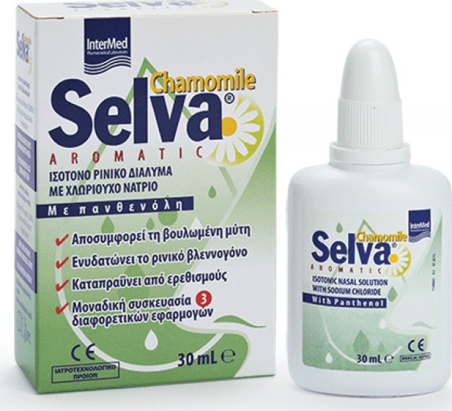 Intermed Selva Nasal Solution Ρινικό Διάλυμα Με Άρωμα Μέντας & Ευκάλυπτου 30ml