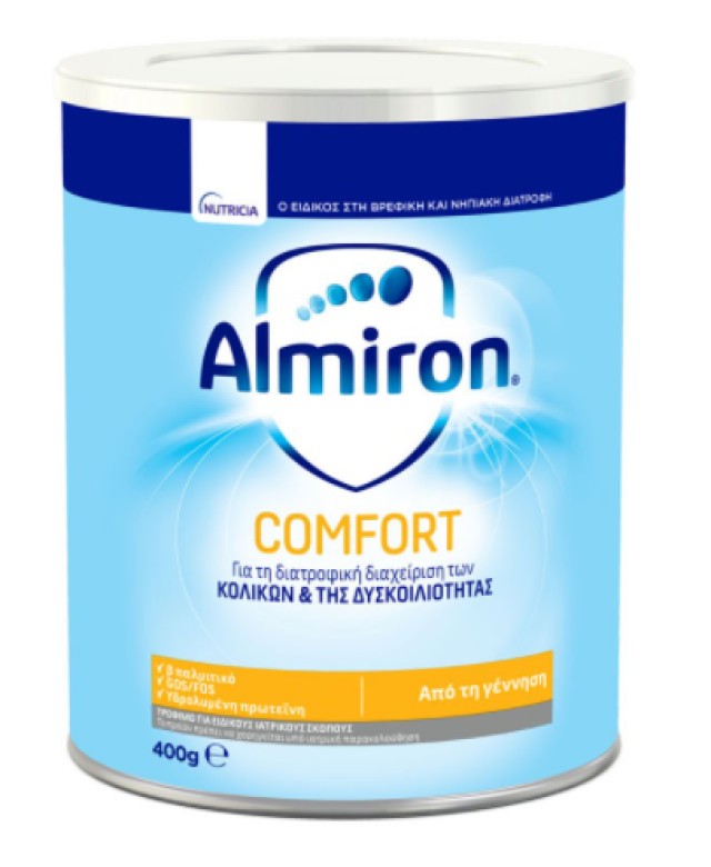 Nutricia Almiron Comfort Γάλα Για Βρέφη Με Δυσκοιλιότητα 400gr