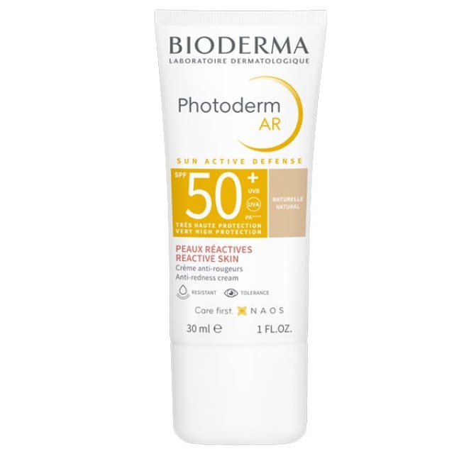Bioderma Photoderm AR SPF50+ Αντηλιακή Προστασία με Χρώμα κατά της Ερυθρότητας για Ευαίσθητο Δέρμα, 30ml