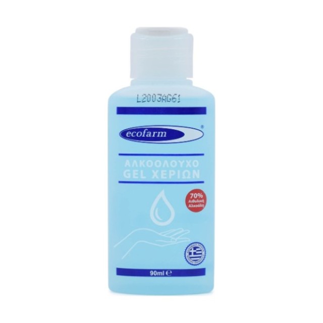 Ecofarm Αντισηπτικό Τζελ Χεριών Αλκοολούχο 90ml