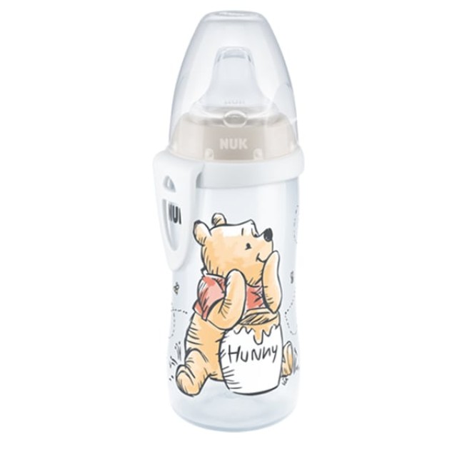 Nuk First Choice Active Cup Winnie the Pooh Disney Baby 12m+ (10.255.414) Παγουράκι με Ρύγχος Σιλικόνης, 300ml