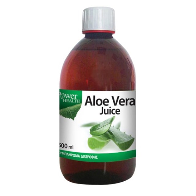 Power Health Aloe Vera Juice Αντιοξειδωτικός Χυμός Αλόης Υψηλής Καθαρότητας, 500ml