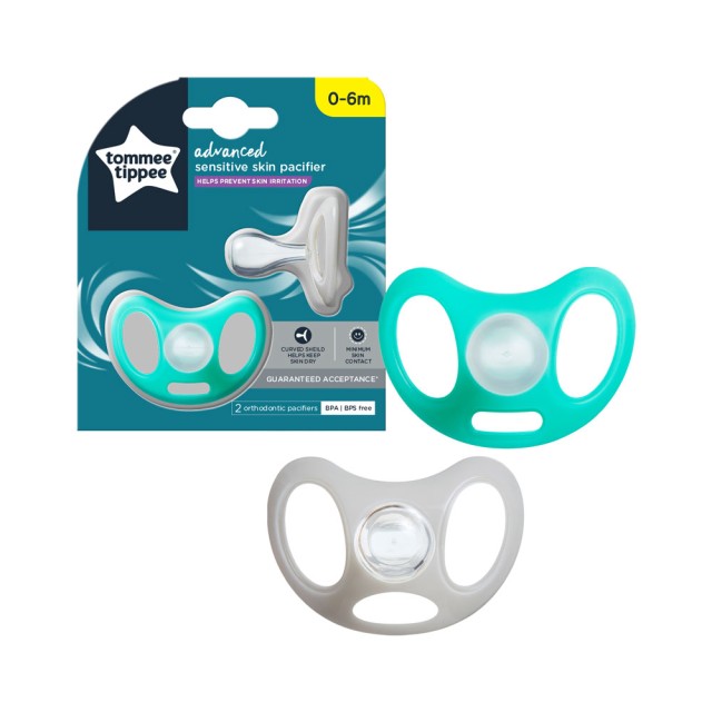 Tommee Tippee Sensitive Πιπίλα Σιλικόνης 0-6m 2τμχ