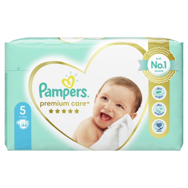 Pampers Premium Care Jumbo No5 (11-16kg) 44τμχ