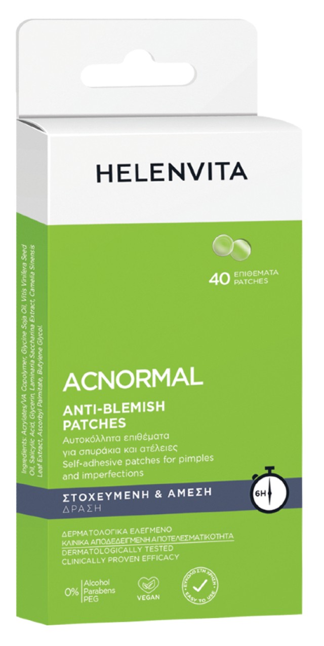Helenvita Acnormal Anti-Blemish Patches Επιθέματα για Σπυράκια, 40τεμ