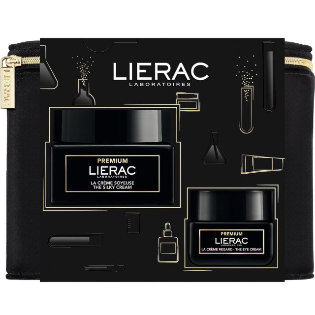 Lierac Premium Promo Set Xmas 23 La Creme Soyeuse 50ml + The Eye Cream 20ml + Νεσεσέρ