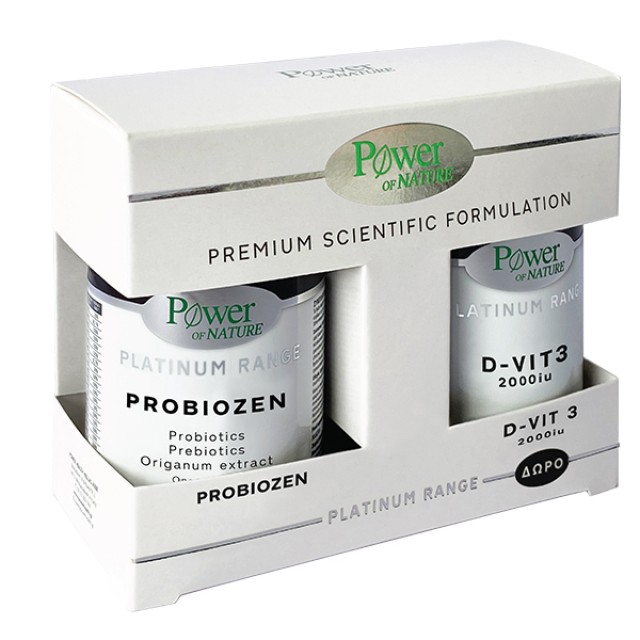 Power Health Platinum Probiozen 15caps & Δώρο D-Vit3 2000iu 20caps