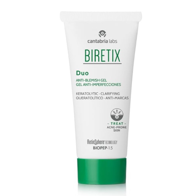 Biretix Duo Gel Τζελ Προσώπου με Απολεπιστικές Ιδιότητες, 30ml