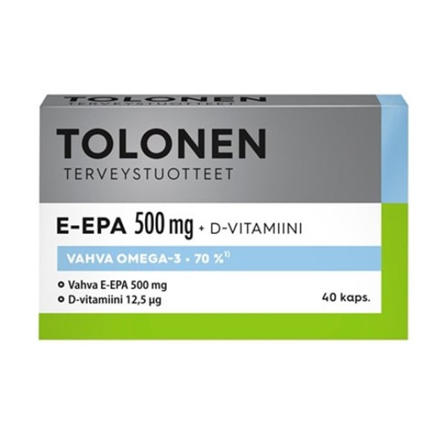 Tri Tolonen E-EPA 500mg & D-Vitamin, 40caps