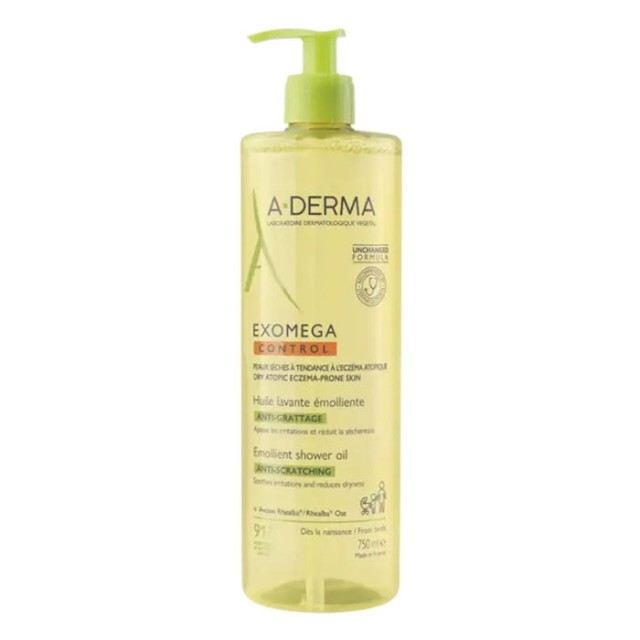 A-Derma Exomega Control Λάδι Καθαρισμού για το Πρόσωπο Κατάλληλο για Ατοπική Επιδερμίδα 750ml