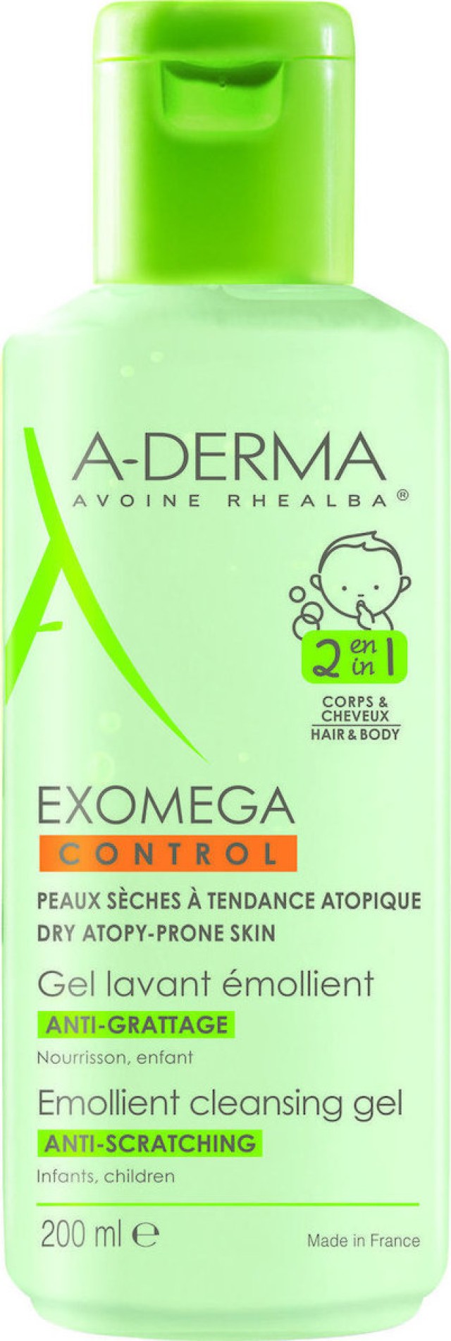 A-Derma Exomega Control 2In1 Cleansing Gel 200ml